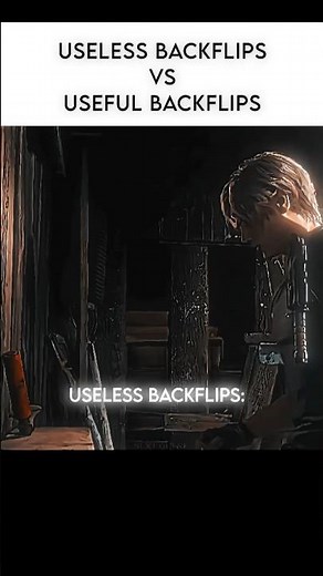 Useless vs Useful Backflips in Games