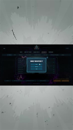 choose difficulty 🚦 #fyp #gaming #ark #arksurvivalevolved #arksurvivalascended #difficulty #settings #pve #pvp #beach #bob #new #beginner #help #guide #tips #tutorial #toon #meme #anime #mac #crafting