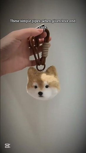 FuzzyTwist Easy pipe cleaner craft, how to make cute fluffy wolf dog #pipecleanerart #diy #craft