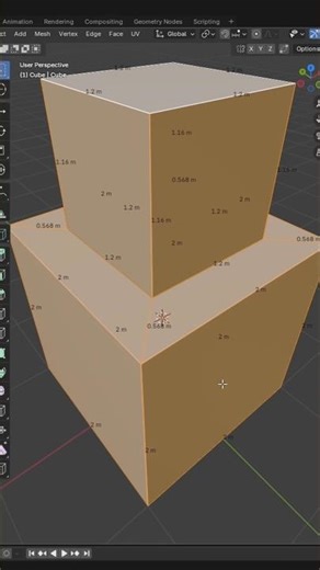 Edge Length in Blender in English