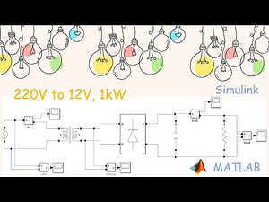 220V to 12V with Transformer (Simulink)