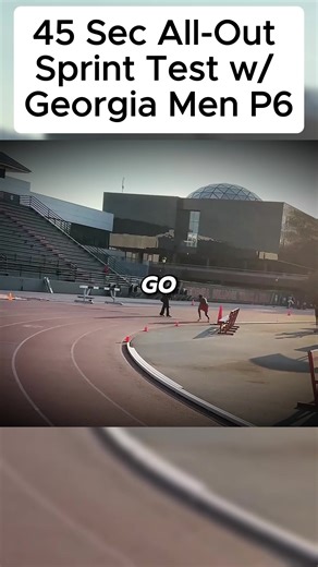 45 Sec All-Out Sprint Test w Georgia Men#fyp #trending | Sprint Workout