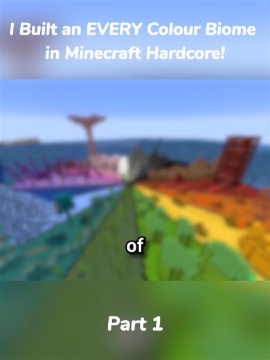 I Built an EVERY Colour Biome in Minecraft Hardcore! | Part 1 | LockDownLife | #fyp #youtube #minecraft #hardcore #viral #tiktok #MC