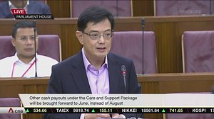 “I will also provide timely support for households, to ensure that no household stands alone during this difficult period,” says DPM Heng, as he announced the one-off S$600 Solidarity Payment. | CNA