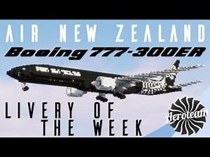 Minecraft Air New Zealand ALL BLACK Boeing 777-300ER | Livery Of The Week #6