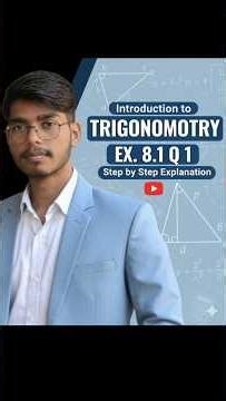 📘 "Class 10 | Chapter 8 | Exercise 8.1 | Question 1 Explained Step-by-Step" #shorts