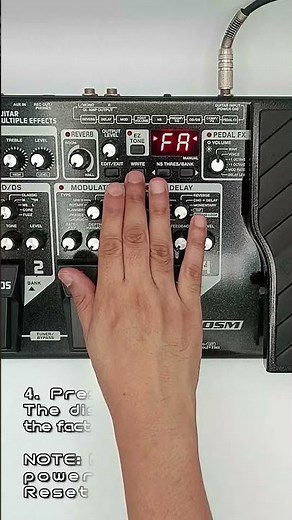 BOSS ME-70 - Restoring the Factory Settings (Factory Reset)