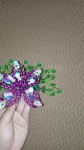 Peineta de tembleques con 1 flor, técnica de perlas, un tocado de colores magnífico consultas al privado💖 #panama🇵🇦 #tipicopanameño #temblequesdecolores