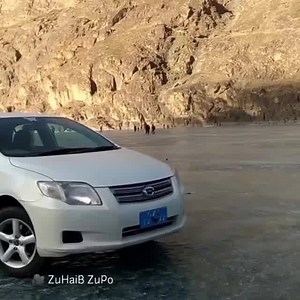 Wow! Unique experiences in Gilgit-Baltistan.🏔️Vehicles being ride over the 100 plus feet deep Frozen Khalti Lake District Ghizer🤯 This is Gilgit-Baltistan Jewel of Pakistan.🇵🇰 #VisitGilitBaltistan #PromoteWinterTourismGB | Salman Paras