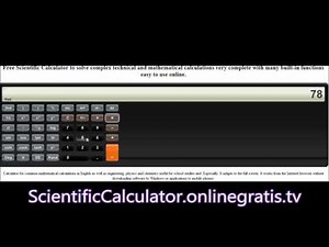 Free online Scientific Calculator