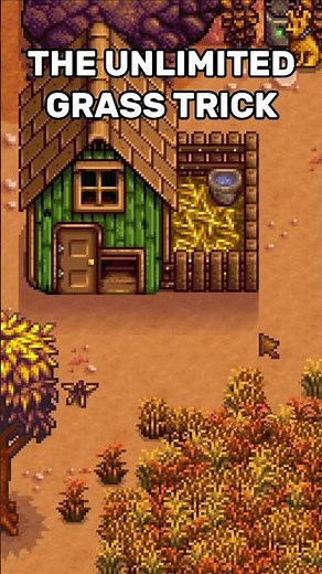 Stop Buying Hay! 🌾 (Unlimited Grass Hack) #stardewvalley #cozygaming #justgengaming