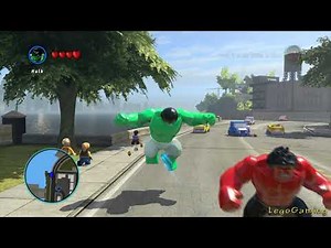 Red Hulk vs Green Hulk Lego Marvel Super Heroes