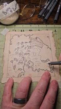 How to quickly make a fantasy map - part 2/2 #mapart #dnd #drawing