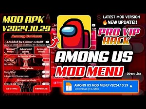 Among Us Mod Menu v2024.10.29 For Android 2025 | 😈Always Imposter, Free Chat, All Skins Unlock, Hack