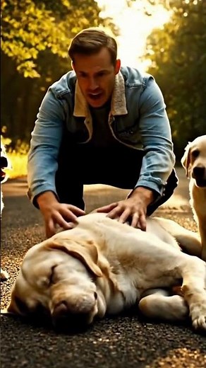 Labrador Rescue | Mother Dog Saved With Puppies Nearby ❤️ #animalrescue #wildliferescue #dog