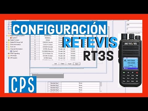 COMO CONFIGURAR RETEVIS RT3S DUAL BAND vía CPS, MUY FÁCILMENTE [RADIOAFIONADO] (2/3) 🤩