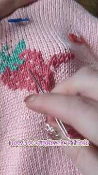 Duplicate Stitch Tutorial #knitting #knittingdesign #knitstitch