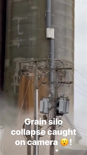 9.8K views · 88 reactions | A grain silo collapse was caught on camera in Illinois on Wednesday, Oct 15, 2025. Credit: John Gonzales/J. Gonzales Contracting | Greg Dee | Facebook