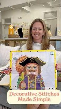 Decorative Needlepoint Stitches Made Easy | #needlepoint