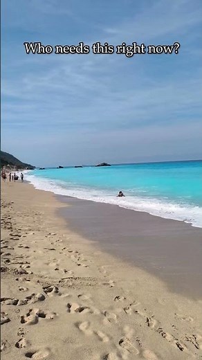 Kathisma Beach, Greece 🇬🇷 | Pure Sea Sounds 🌊 #lefkada #beach #travelshorts