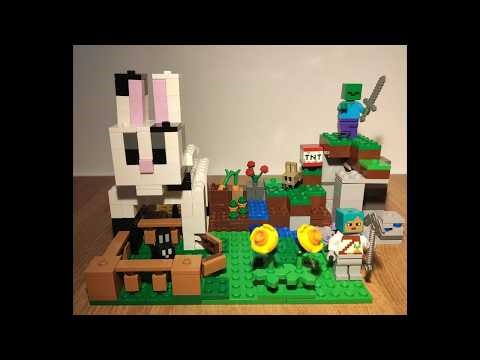 LEGO Minecraft 21181 Stop‑Motion Movie | Rabbit Ranch #lego