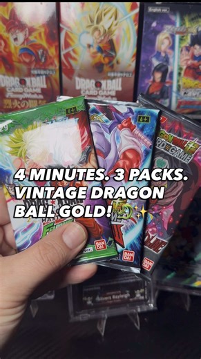 Can we pull a grail in under 4 MINUTES? Today we’re throwing it back with two legendary vintage Dragon Ball packs before diving into the main event: The Dragon Ball Card Game 🌌🔥#dragknball #dragonballcommunity #tcg #fyp #dragonballcardgame