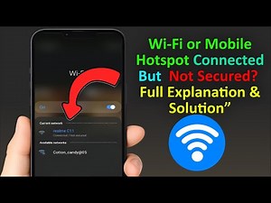 Wi-Fi Says Connected but Not Secured? Here’s What It Means and How to Fixit!”