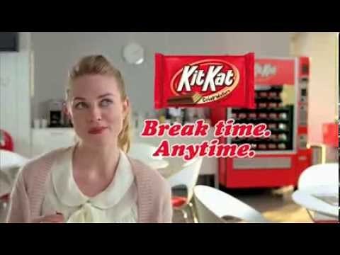 Break time, anytime Kit Kat tv commercial (market)