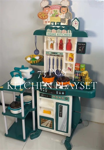 73 PCS Kitchen Playset for Kids - Fun Cooking Toy Set