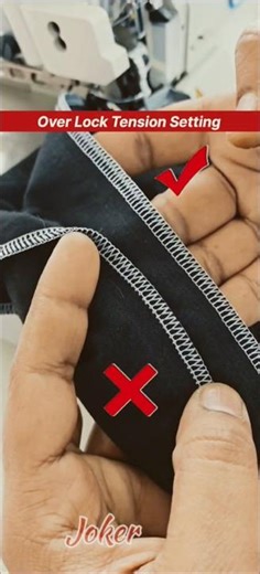 over lock tension setting #overlock How to adjust needle thread tension how to fix