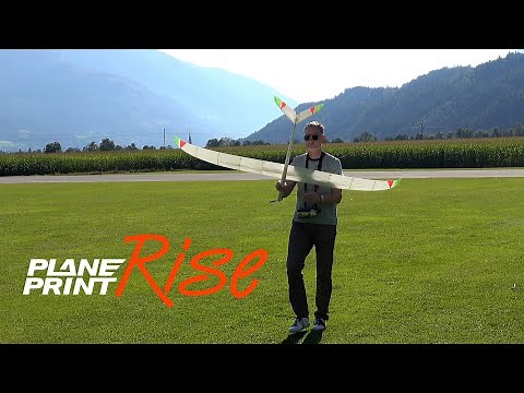 RC glider Planeprint Rise at minimum thermals
