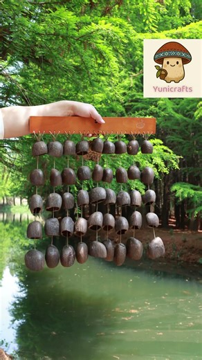 Nature's Lullaby: Handmade Seed Pod Wind Chime Sounds for Deep Relaxation #asmr #seedpods