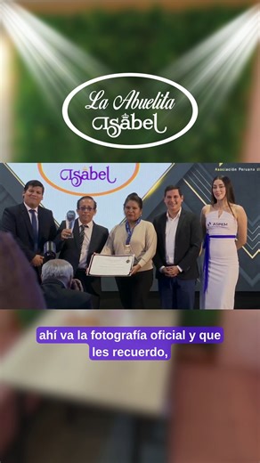 🎉Un momento memorable para La Abuelita Isabel 🎉 Nos complace anunciar que La Abuelita Isabel ha sido galardonada con el premio The Wake Up Award en la prestigiosa ASPEM - Asociación Peruana de Empresarios. 🏅 Este reconocimiento no solo es el resultado de nuestro esfuerzo y dedicación, sino también el reflejo de todo el amor y pasión que ponemos en cada producto. ❤️ Gracias a todos nuestros colaboradores, amigos y clientes por su apoyo incondicional. ¡Este premio es de todos! 🙌✨ Seguimos crec