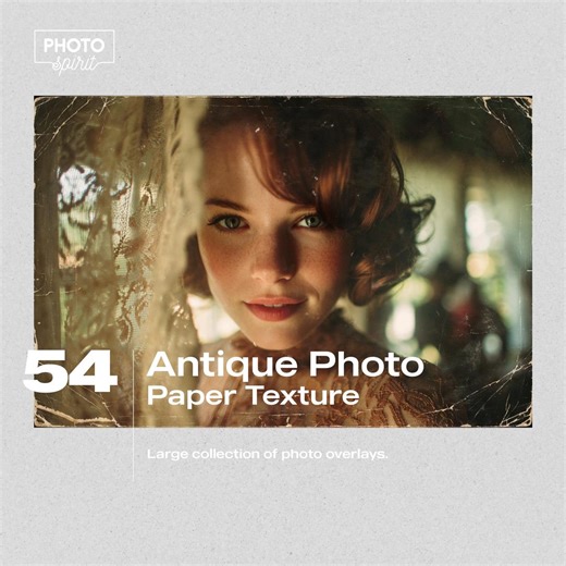 Vintage Photo Texture Overlays: 54 Aged Paper Effects (JPG Files Digital Download) - Etsy