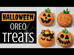 HALLOWEEN DIY OREO TREATS - 4 Easy Halloween Treat Designs