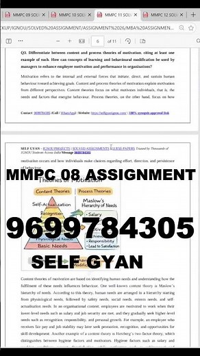 MMPC 08 Solved Assignment 2026 🔥 IGNOU MBA | Download Now | Self Gyan