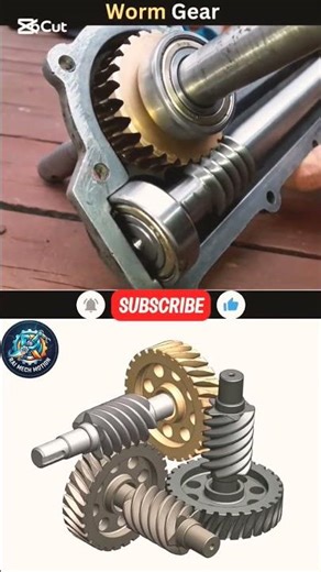 Worm Gear ⚙️#engineering #innovation