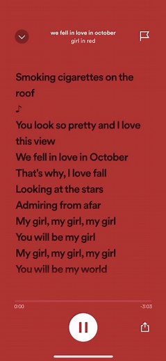 we fell in love in october - gil in red (sped up full song) #spedup #spedupaudio #spedupsongs #wefellinloveinoctober #wefellinloveinoctobergirlinred #spedupfullsongs