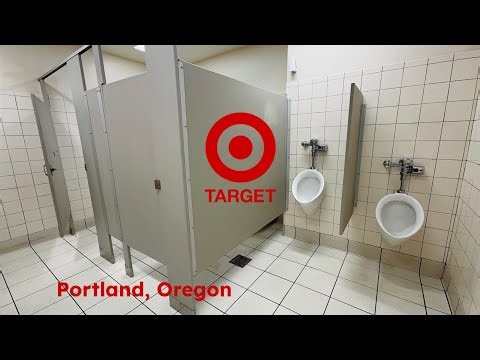 Men’s, Family, Women’s Restrooms, AS Afwall Toilet Flush, XLerator Dryer | Target, Portland, Oregon 