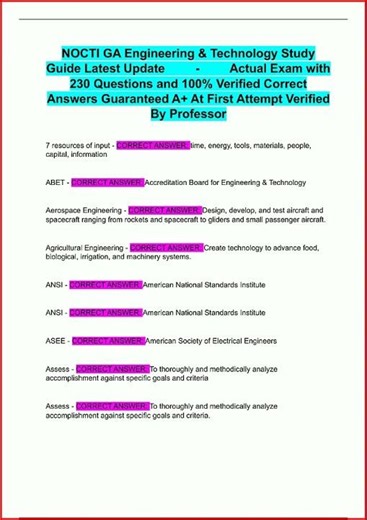 Nocti Ga Engineering Technology Study Guide Latest Update Ac video
