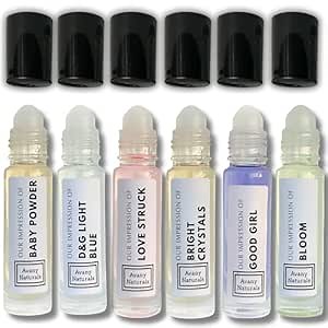 Clean Perfume Sampler Set Woman - Replicant Perfume, Perfume Oil Long Lasting, Alt Fragrance Body Oil, Gourmand Cologne, 6 Pc (Clean Woman)