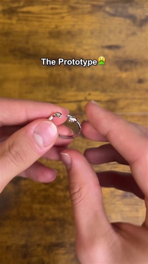 Prototype🤮 vs Product😍 #Brandpierre #rings #dreams #create #creationofadam