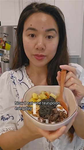 Grey hair ritual with black sesame paste