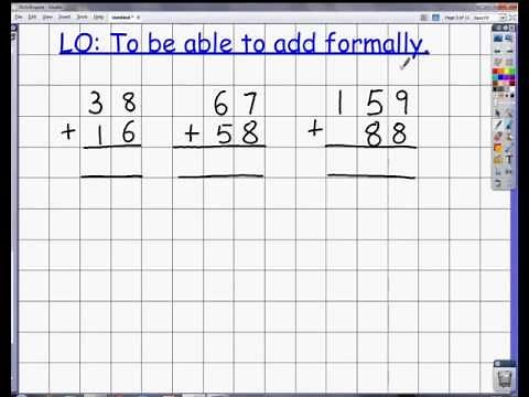 Naima JPS Year 3 Maths formal adding