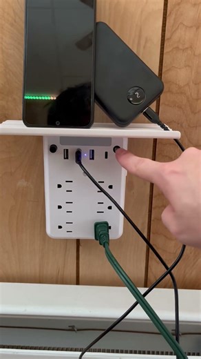 Elegant wall outlet extender with USB ports. Perfect home solution. LEIRQXMK