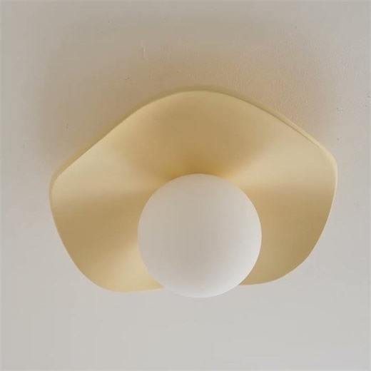 A Wavy Halo and a Glowing Globe — Gand Ceiling Light