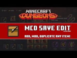 Steam Community :: Video :: MCD Save Edit - Add, Mod, Duplicate Any Item on Minecraft Dungeons