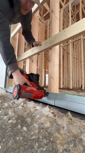 Cinch Carpentry - Colton McKenzie on Instagram: "Using the @milwaukeetool M12 green cross line laser to install this interior base trim BANG ON 👌🏽 #CinchCarpentry #QualityOverQuantity #Laser #Trims #Tools"