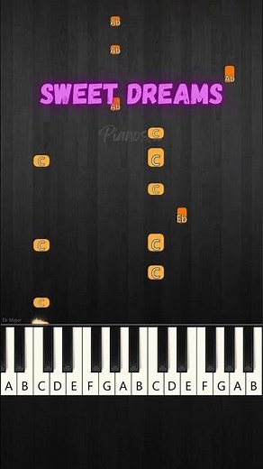 Sweet Dreams 🌙 Eurythmics EASY Piano Tutorial Cover