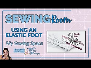 Using an elastic foot on your sewing machine/serger to attach elastic 👙 #pdfpattern #diysewing #diy